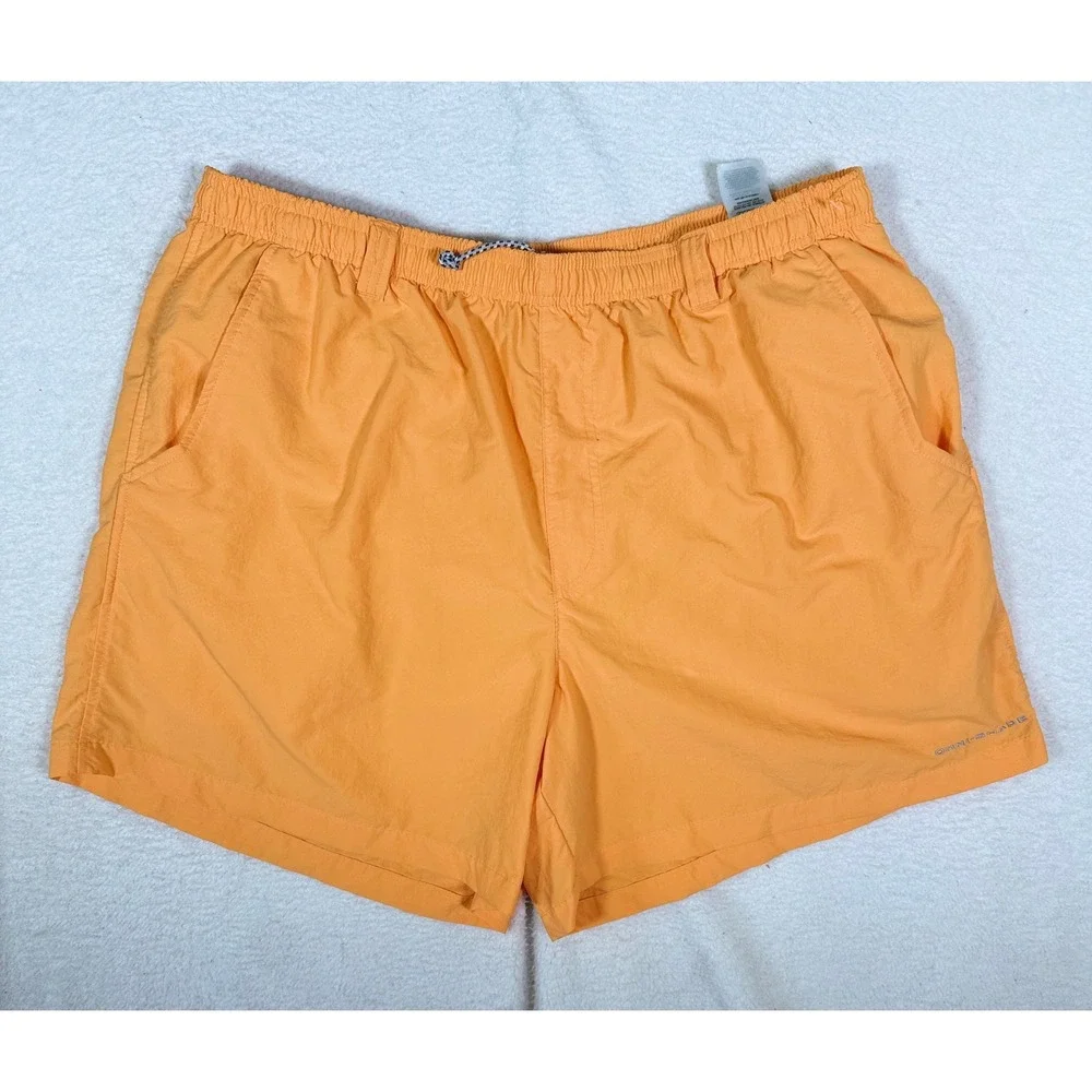 Columbia PFG Backcast III Water Shorts Mens XL Orange Omni-Shade 6
